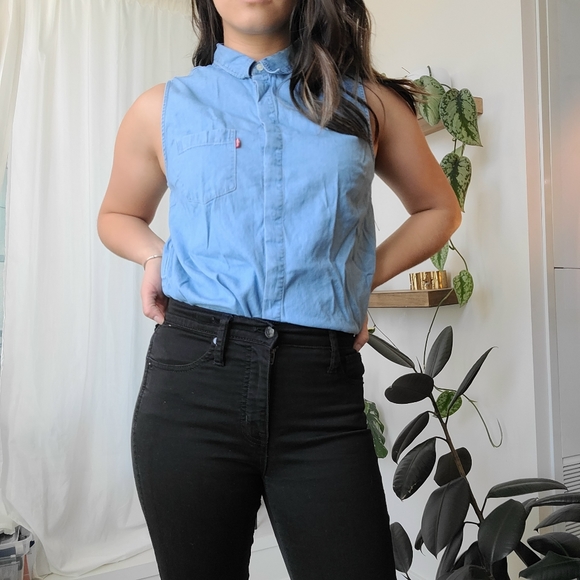Women's Levi's Coralie button-down jean shirt - Picture 9 of 9